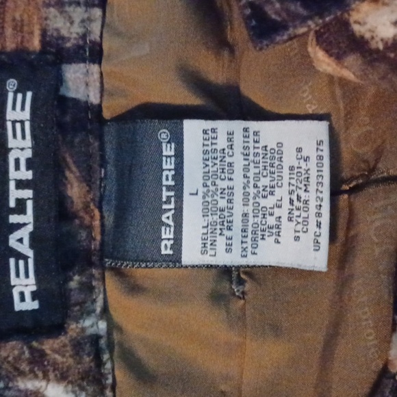 REALTREE CAMO, 4 POCKETS, PANTS, KIDS SIZE LARGE. - Picture 8 of 11